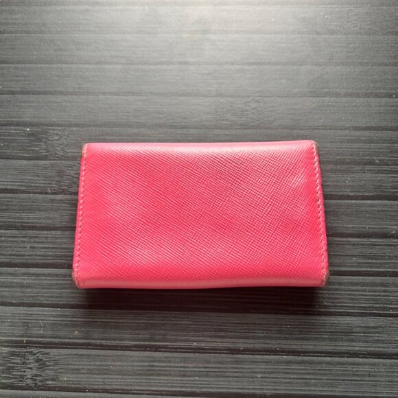 Prada Pink Saffiano Key Case - Picture 2 of 3